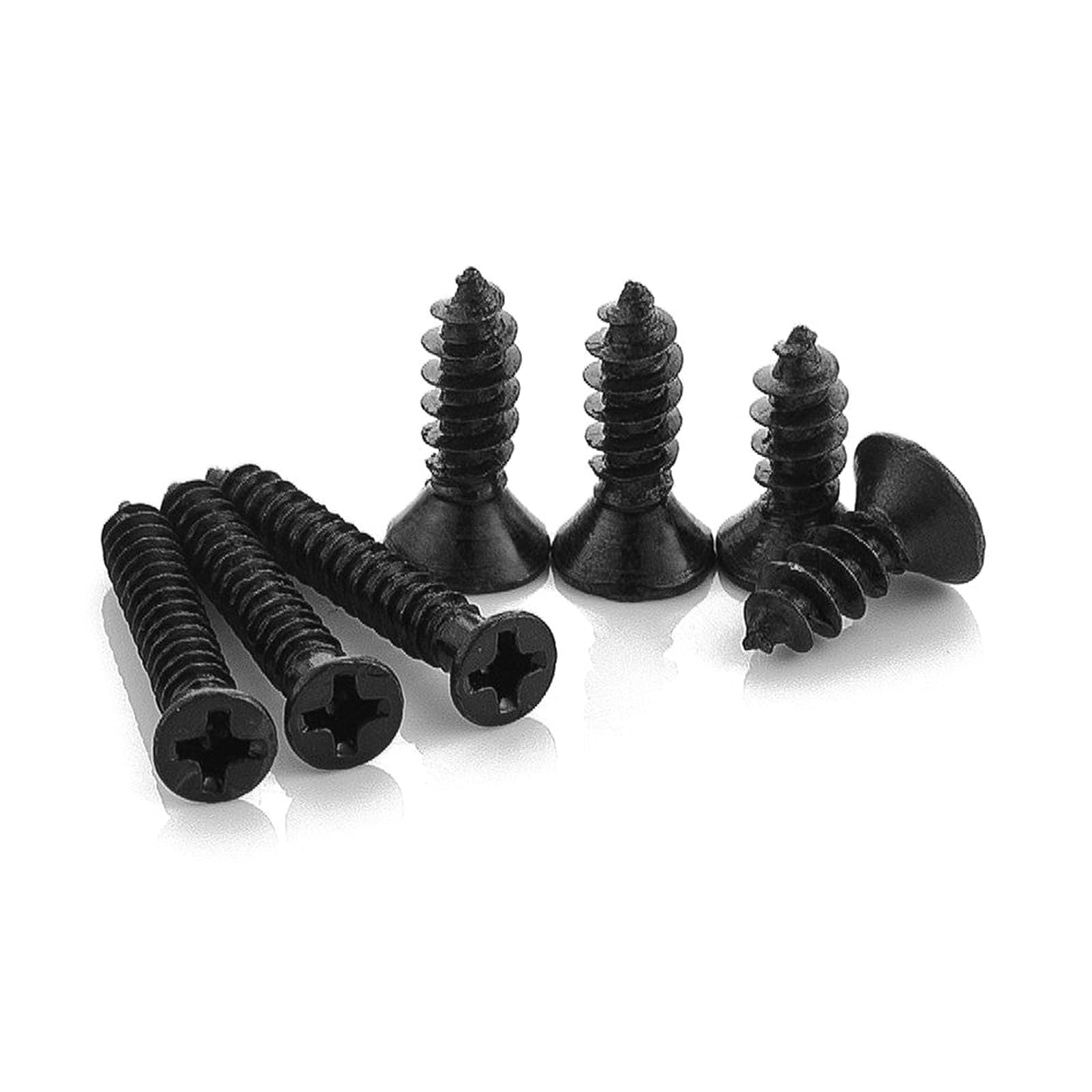 Viti autofilettanti 100 Viti autofilettanti for Legno a Testa Svasata con Intaglio a Croce in Acciaio al Carbonio Nero M3/M3.5/M4/M5, M4x22 mm(M4x20mm)