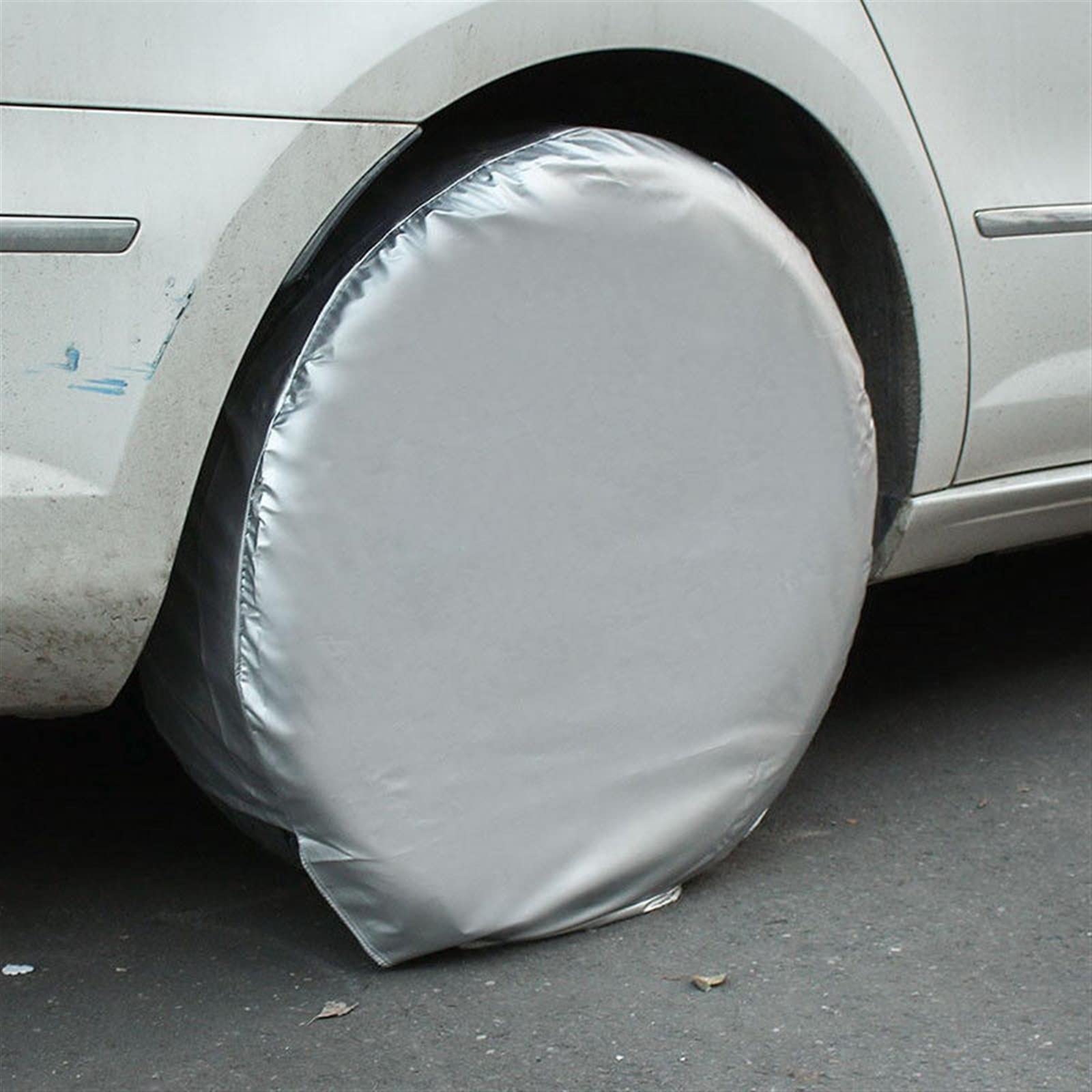 Juego de 4 fundas para neumáticos de viaje, remolque, camión, SUV, autocaravana, impermeable, para rueda, apto para neumáticos de 23-32 pulgadas de diámetro