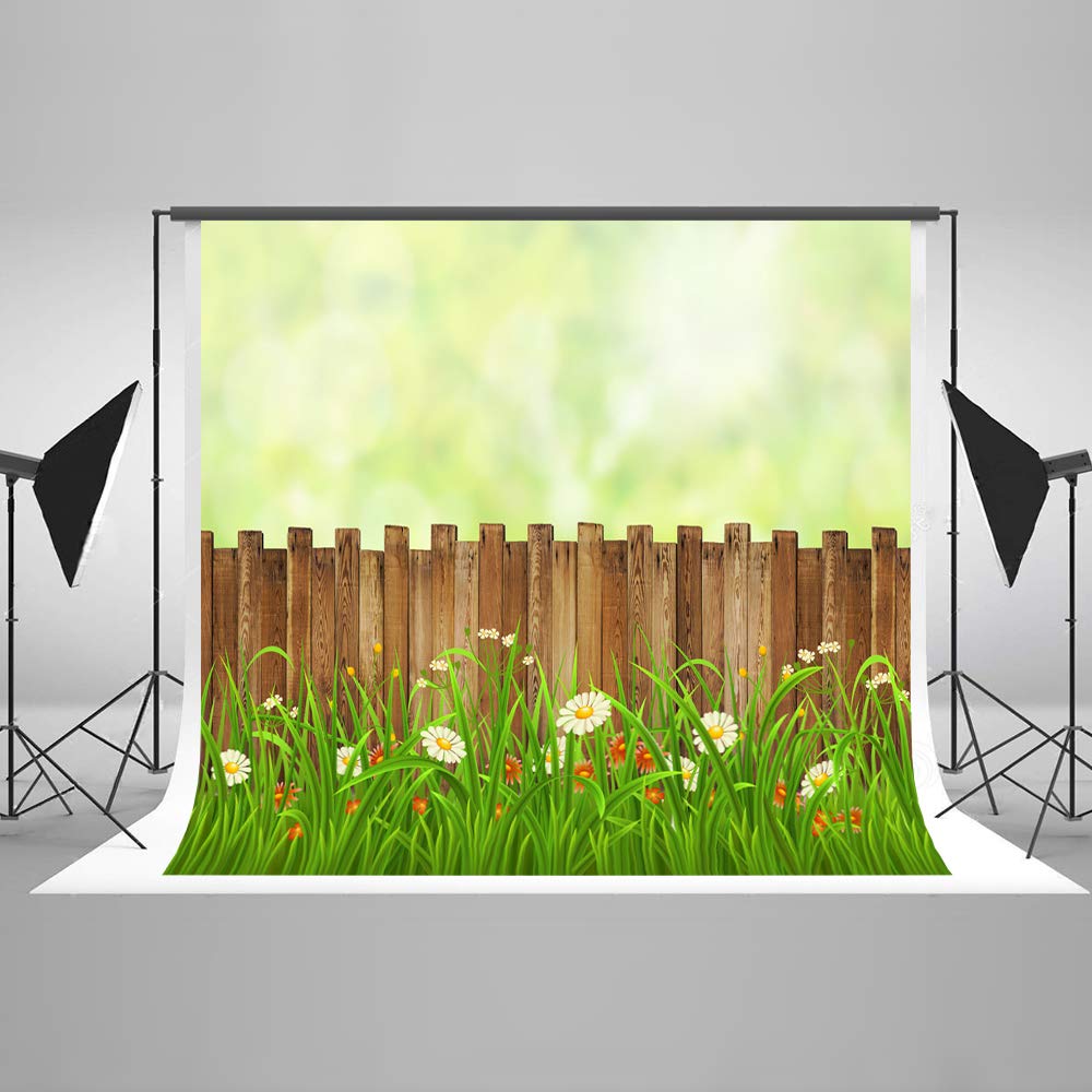 Kate 3x2m Primavera Floral Fotografía de Fondo Vintage Textura de Pared de Madera Microfibra Dibujos Animados Fondos fotográficos para Accesorios de Estudio fotográfico