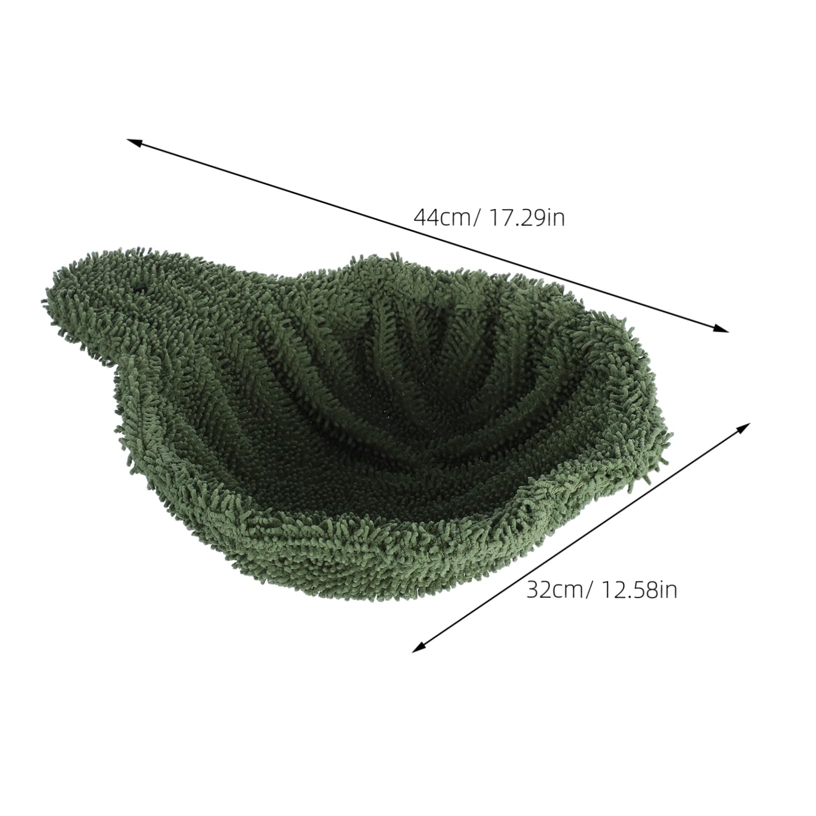 WOONEKY Nido Sospeso per Gatti da Interno in Flanella Verde Struttura in Acciaio, Amaca Elegante Multifunzionale Facile da Installare per Grandi Felini