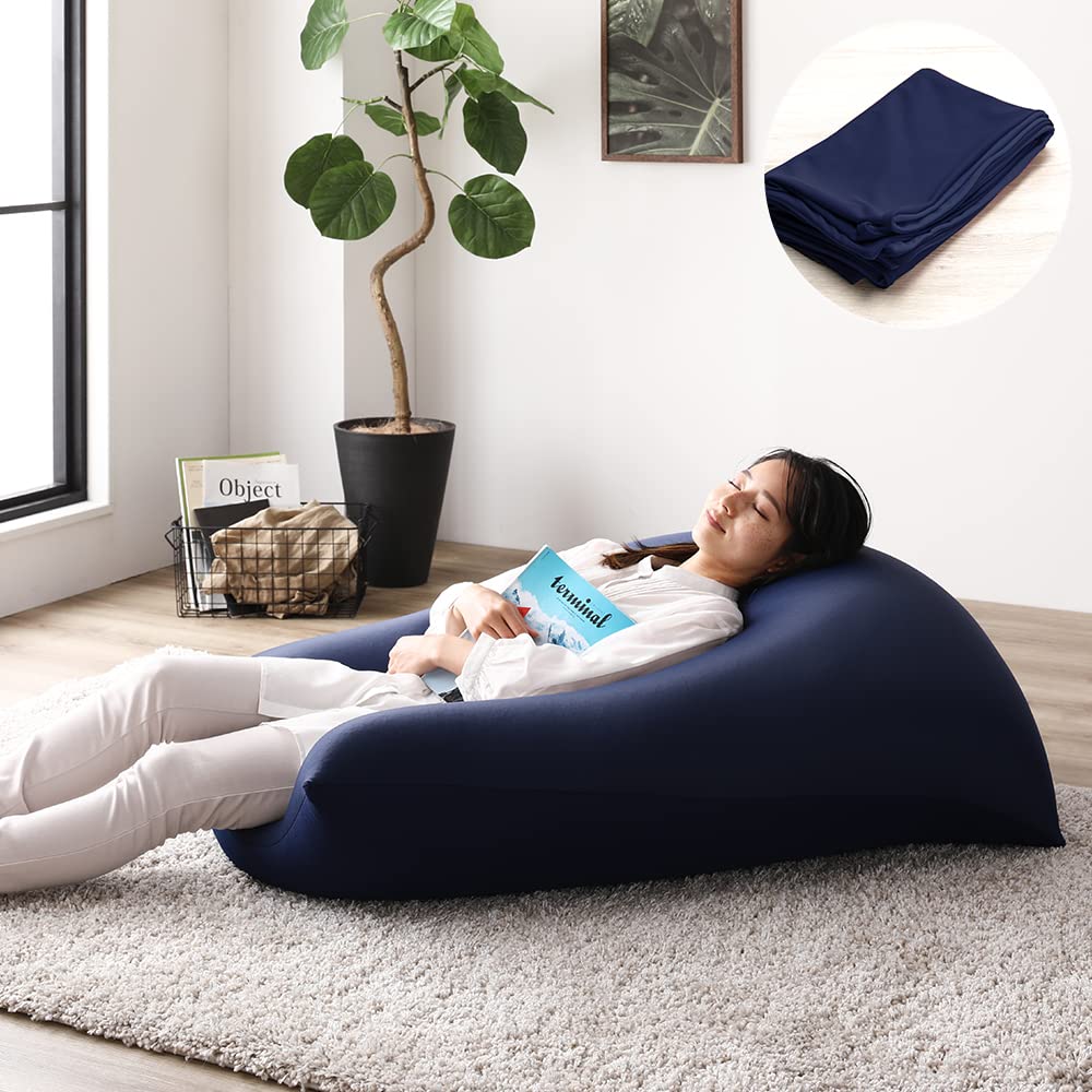 ネイビー ビーズクッション Amazon.co.jp: ビーズクッションカバー 替えカバーのみ ネイビー 110cm