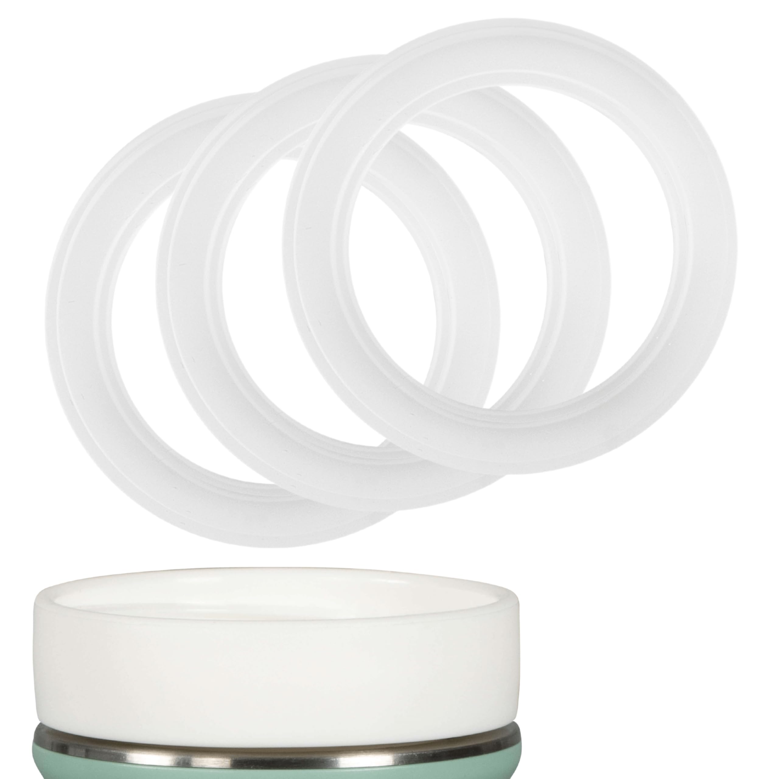 blimbini® Adapter-Dichtungen für Adapter Nr. 4 & 5 (passend für NUK Nature Sense & Perfect Match) | 3er-Pack Ersatz-Dichtringe | 100% auslaufsichere & BPA-freie Dichtungsringe 2.0