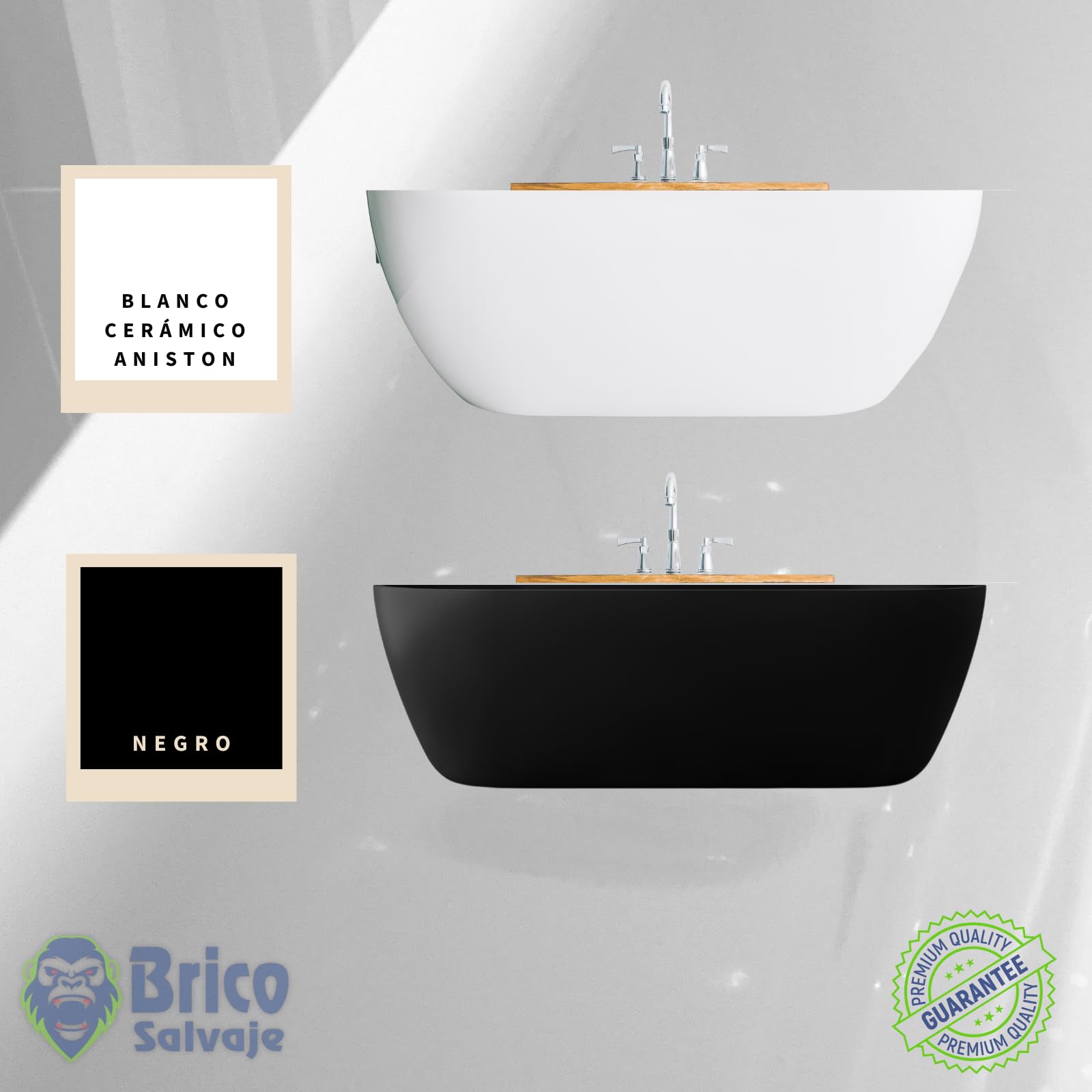 Pintura para Bañeras Acabado Mate | Poliuretano 2 Componentes 600+150 | Renueva tu Bañera sin Obras | Fácil Aplicación con Rodillo o Brocha en Baños Interiores (Negro)
