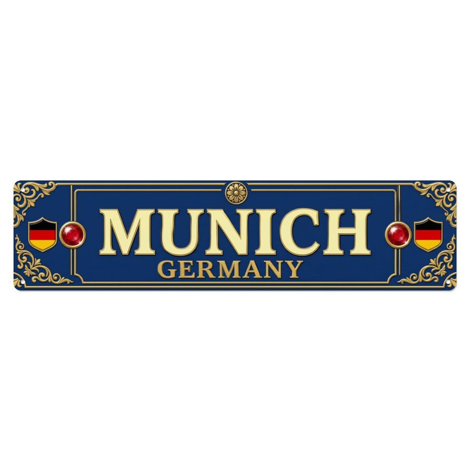 Munich Germany Retro Metal Tin Sign