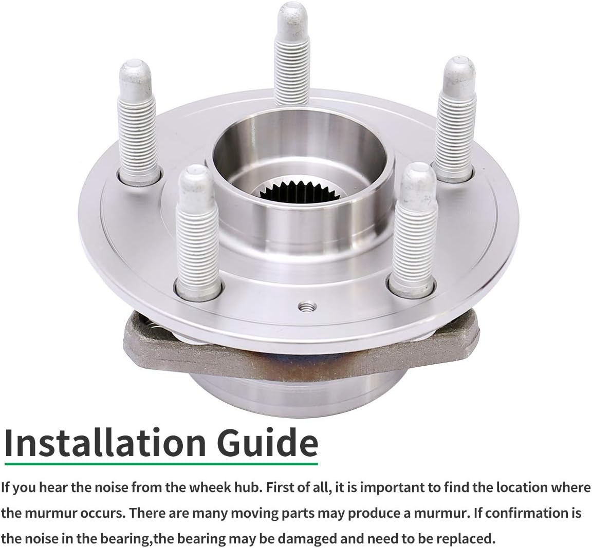 HICKS 513288 Front Wheel Bearing and Hub Assembly for 14-17 Chevy Impala, 13-16 Chevy Malibu, 10-17 Chevy Equinox, 10-17 GMC Terrain