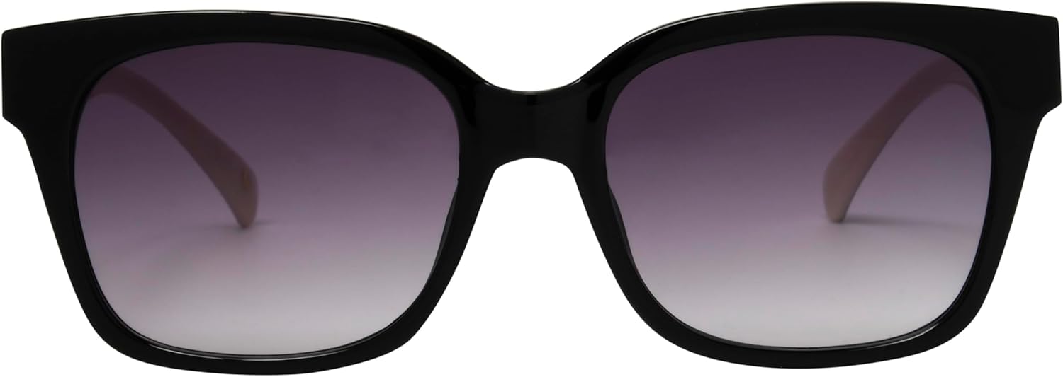 Nine West Women's Katia Sunglasses Square, Black, 55mm - Image 2