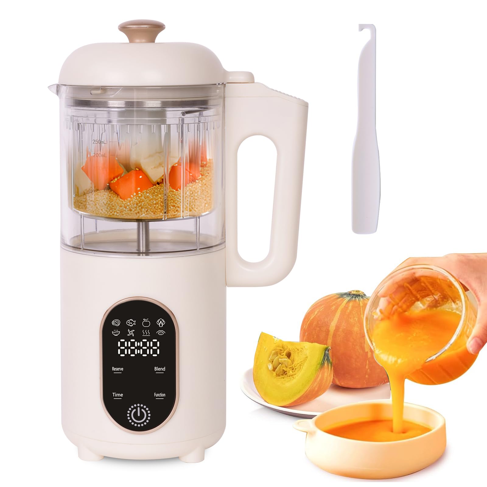 Cuisinière multifonction pour bébé, vapeur, mélangeur stérilisé, réchauffeur, 4 en 1 Robot de cuisine multifonction, cuiseur pour bébé, baby Food Maker