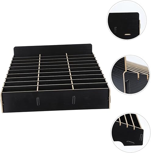 Vista 6 de Organizador de casillero para teléfono celular, estante de oficina, organizador de teléfono, organizador de escritorio de madera, contenedor