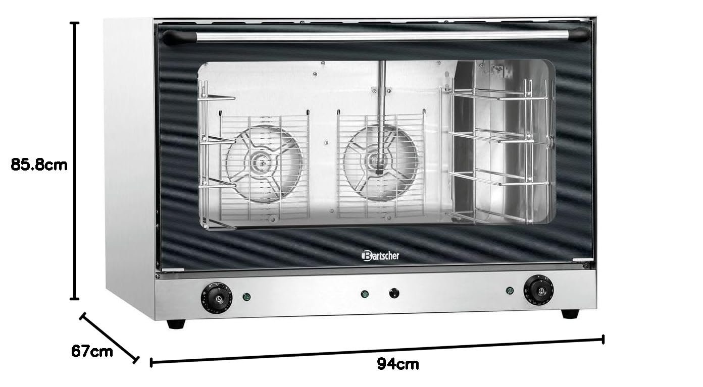 Four pâtissier à convection électrique 4 niveaux AT400 - EN 60/40 | Bartscher