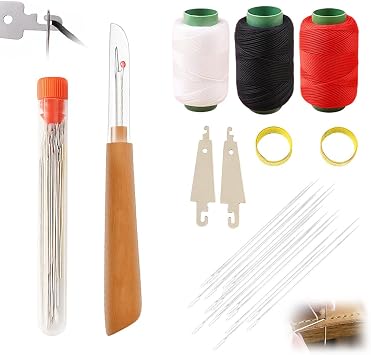 2025 New Big Eye Steel Sewing Needles Kit, 37Pcs Sewing Tool Set Fix Anything Anytime Portable Beginner-Friendly, Upgrade Needle Thread Hand DIY Embroidery Crafting Kit Tool 37Pcs
