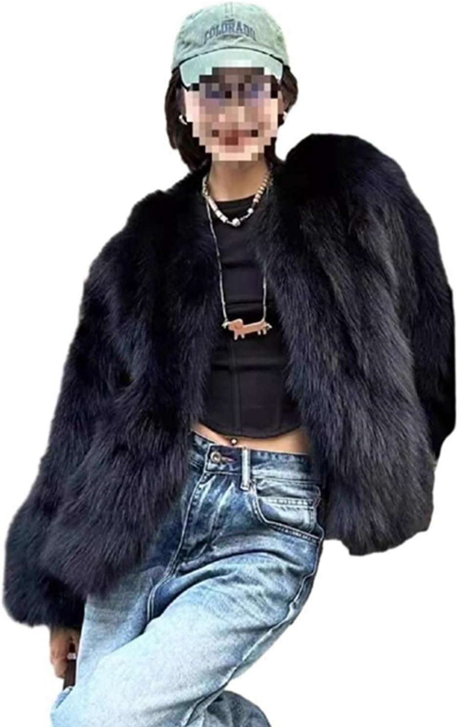 led.tokyo】ハイネックショートレザーコート(ブラック) led.tokyo