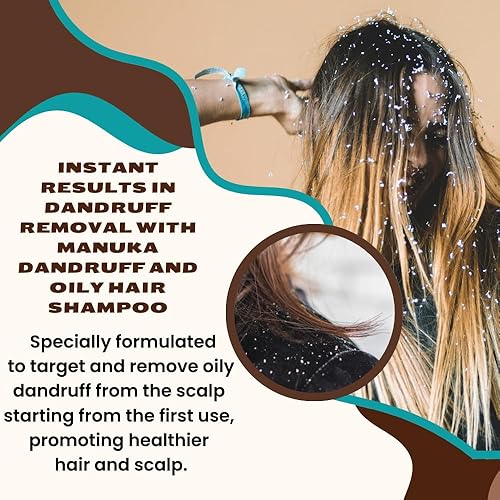 Miniatura 7 de Manuka Champú anticaspa y cabello graso, eficaz desde el primer uso, reduce la caspa grasa, alivia la picazón y el enrojecimiento, repara la barrera