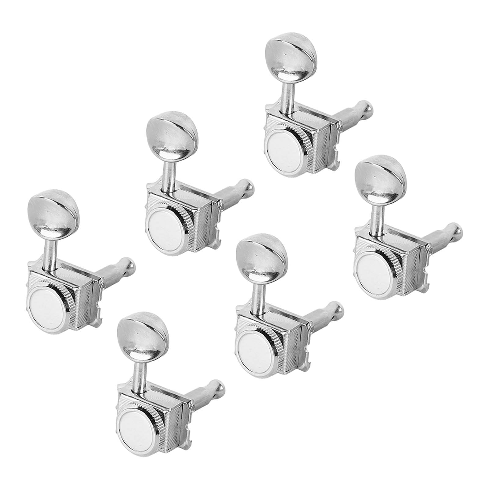 6pcs Tuner Guitar Tuner Pegs semi chiuso a cordatura a corda di tuning per le teste della macchina Accessori per chitarra con dadi e vite per materiale di chitarra elettrica