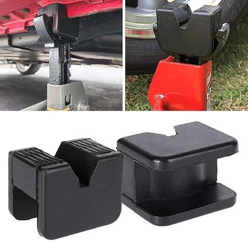 Miniatura 7 de Paquete de 2 adaptadores de goma para soporte de gato, protector de soldadura de riel ranurado de goma universal