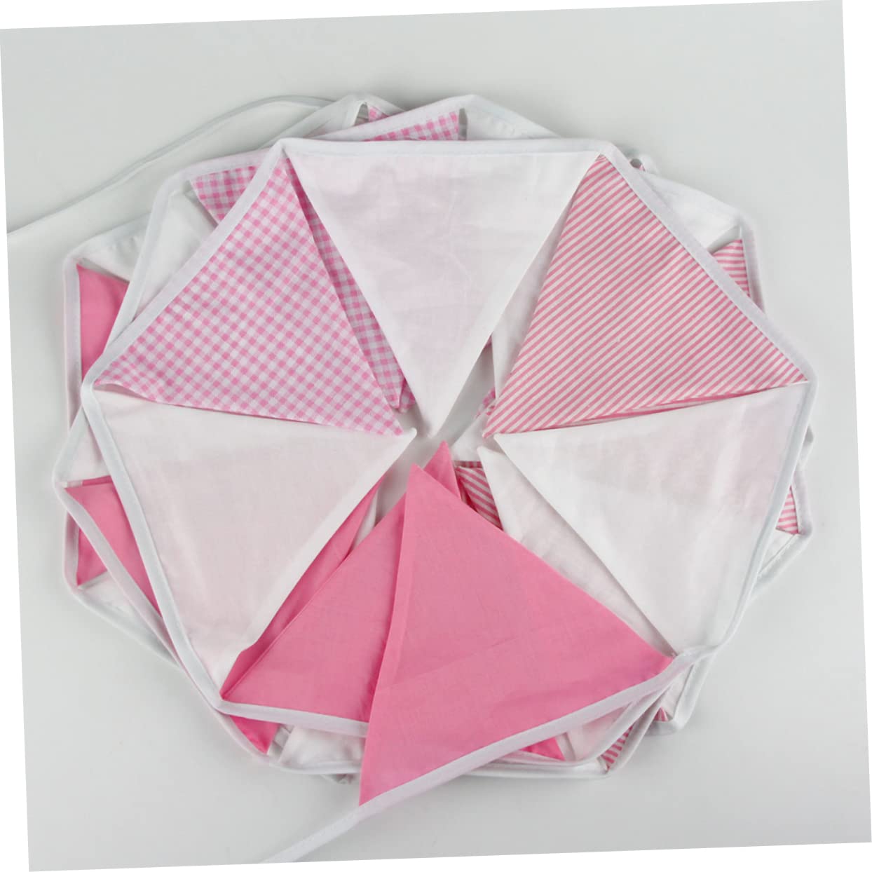 Happyyami 3 Piezas Del Banderín De La Boda Empavesado Del Banderín Del Triángulo Banderín De Cumpleaños Pancarta Rosa Blanca Del Empavesado Pancartas Cuarto De Los Niños