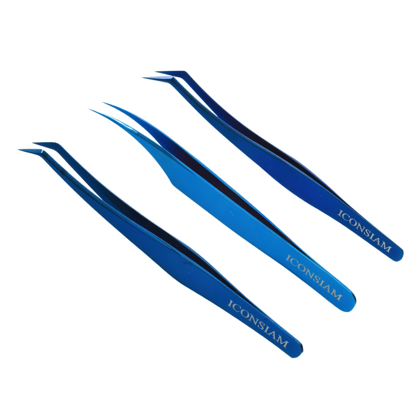 Eyelash Extensions Tweezers 3 Pieces Dolphin Shaped Tweezers and Curved Tip Tweezers for Eyelash Extensions Precision Lashes Tweezers Professional Tools for Isolation Classic Tweezers
