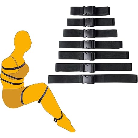 7 Pcs Set Multipurpose Adjustable Bondage Ropes for Adults