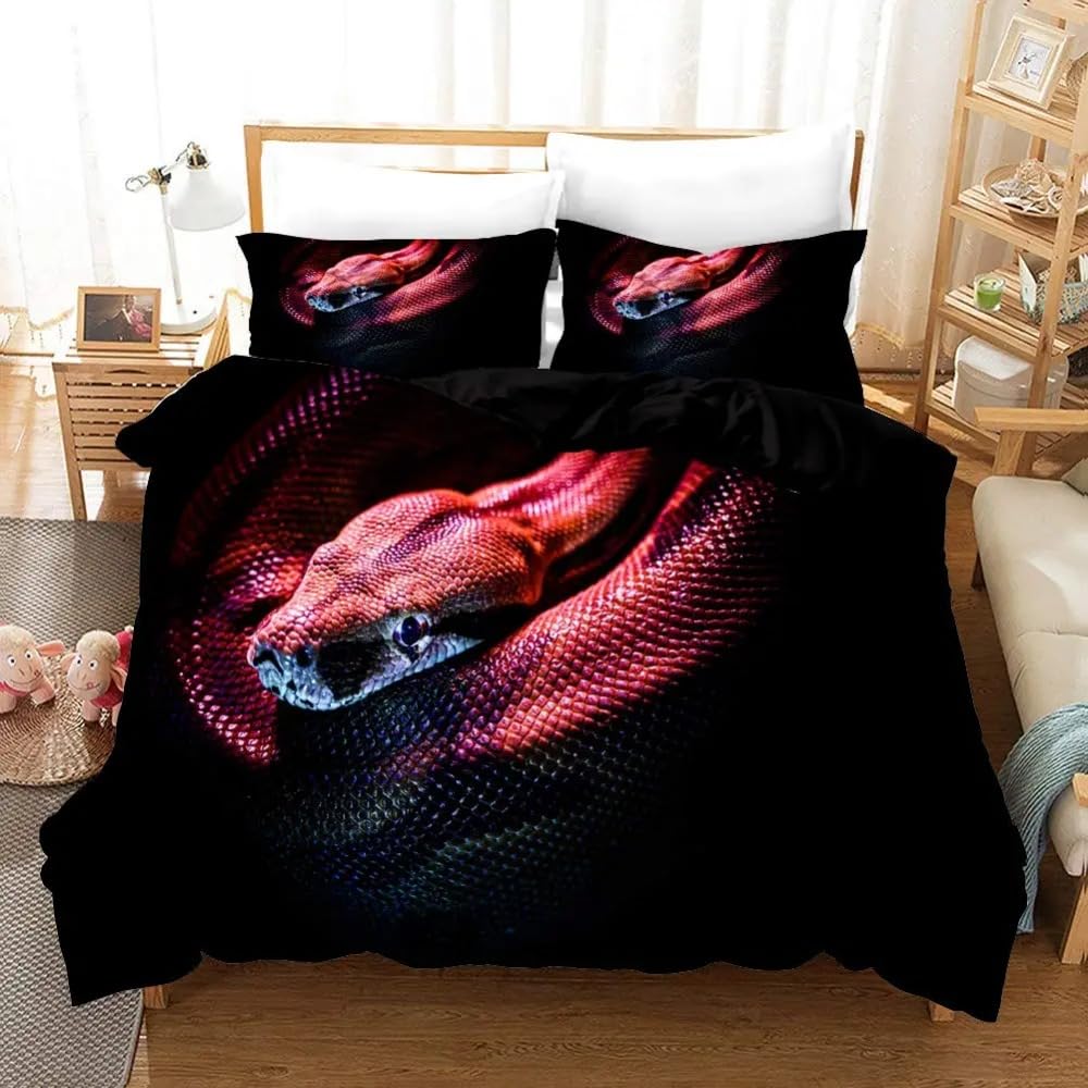 Housse de couette Serpent 3D pour une décoration tendance de la chambre d'enfant