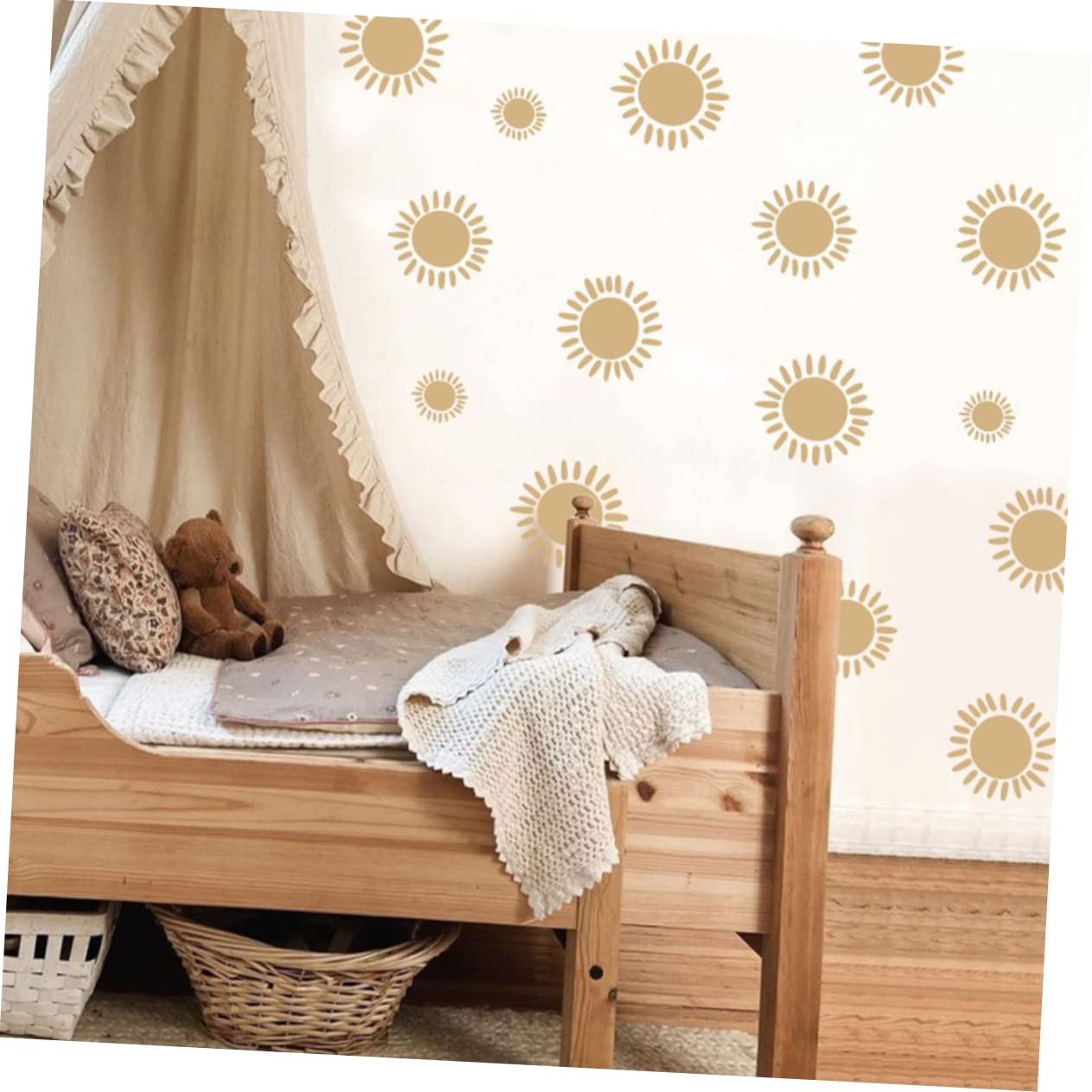 DOITOOL 15 Pz adesivo da parete sole Home decor pvc adesivo muro decorativo decorazioni di girasoli adesivi murali bohémien arredamento bohémien adesivi murali dei cartoni animati