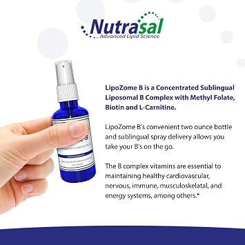 Nutrasal LipoZome B-Complex Sublingual Spray - 2 Fl. Oz.