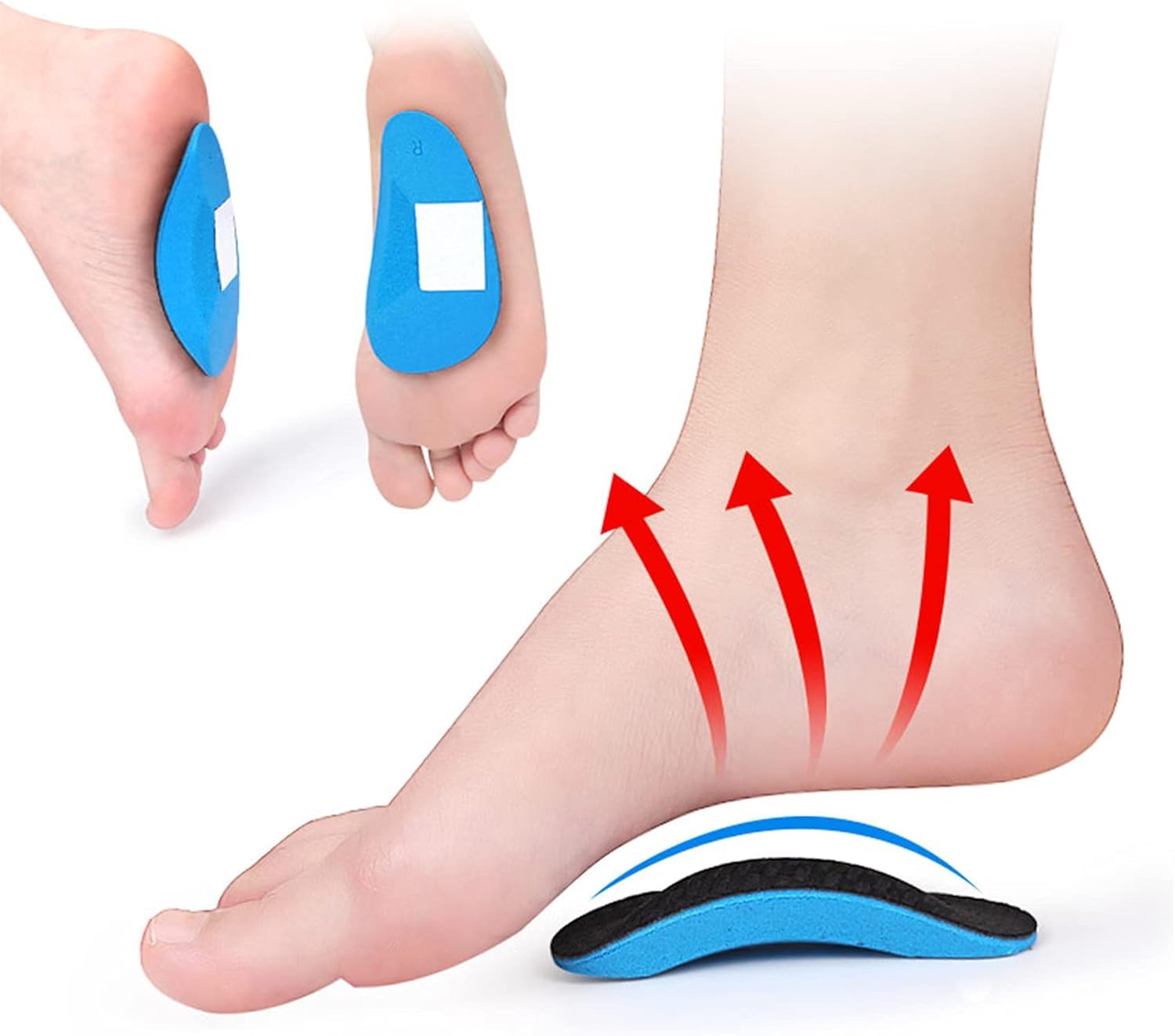 Plantillas ortopédicas de apoyo para el arco plantar pies planos fascitis plantar dolor talón espolón