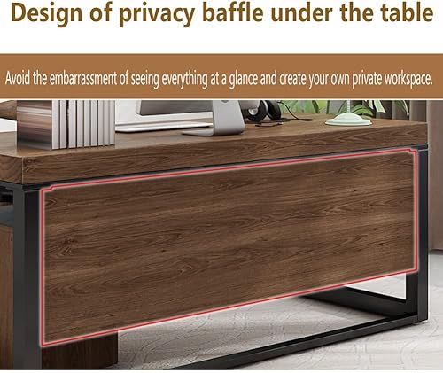 Miniatura 5 de Escritorio industrial moderno de madera maciza para computadora escritorio largo multifuncional de pino de 20in cuaderno de oficina en casa