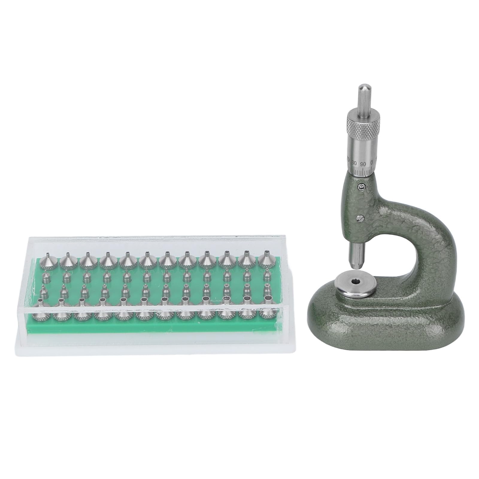 Baoblaze Macchina per Riparazione Orologi Pressa per Gioielli Attrezzo Banco Strumento Manuale con Struttura Robusta Metallo Verniciato Uso Prolungato Adatta Officina Orologiai Appassionati