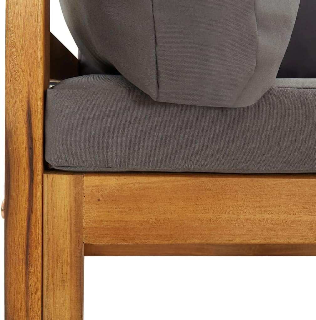 Sectional Corner Sofas 2 pcs with Cushions,Patio Furniture,Outdoor Sofas,Garden Sofa,Outdoor Deck Sofa,for Decks,Gardens,Backyards,Dark Gray