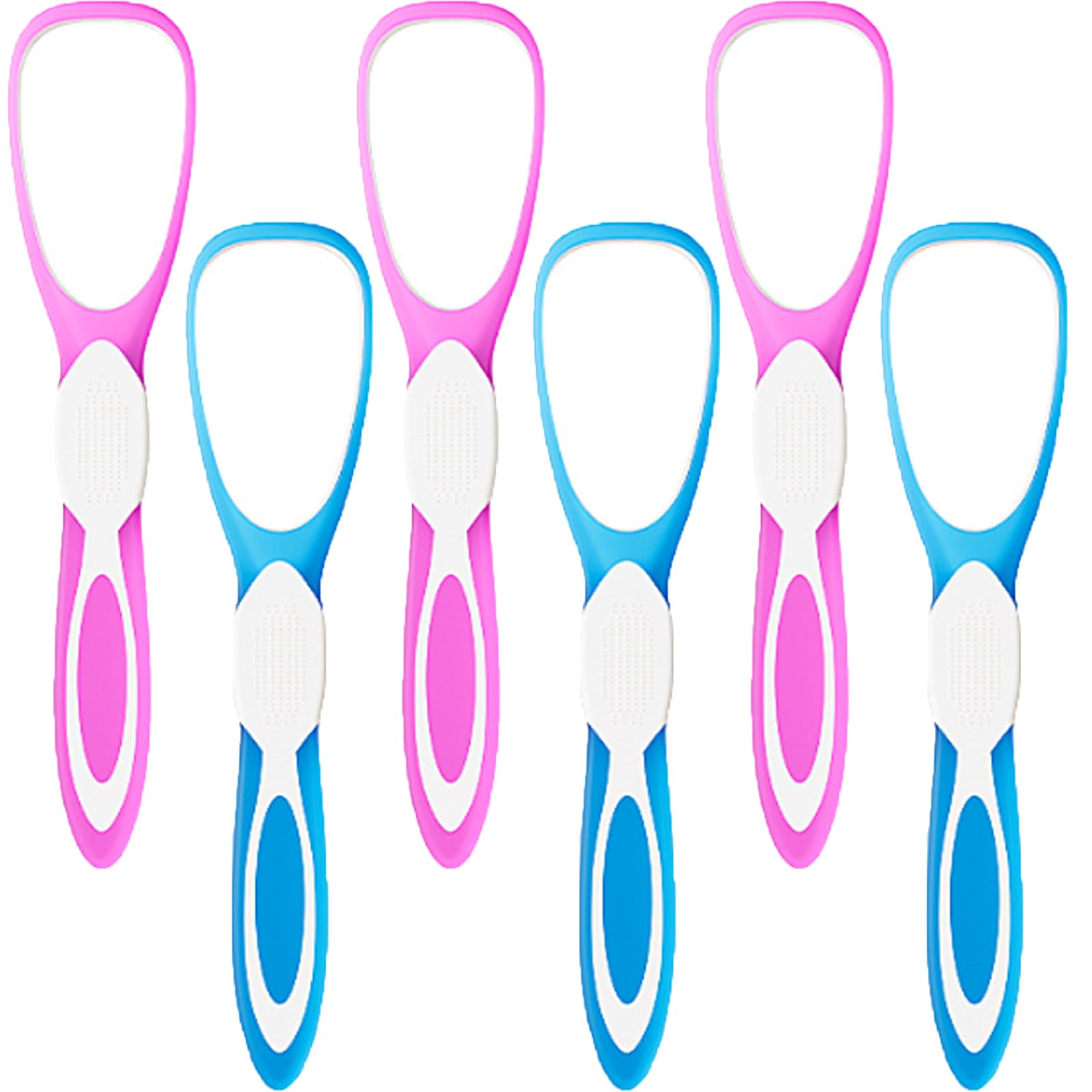 6Pcs soft Plastic silicon Premium Tongue Cleaner for Fights Bad Breath Oral Health Care Tool, Easy to Use for Adults and KidsTravel Friendly(2 colors randomly selected)-picture-32
