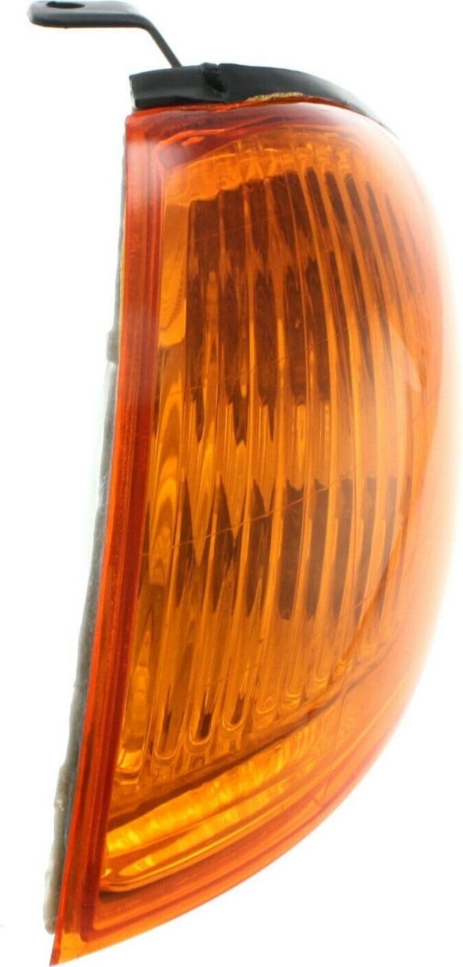 Turn Signal Light - Driver Side, Plastic Amber Lens Corner with Bulb, Left Side