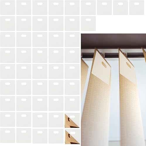 Pestañas de reparación de persianas verticales transparentes fijadores de persianas para persianas verticales listones y piezas de repuesto 50