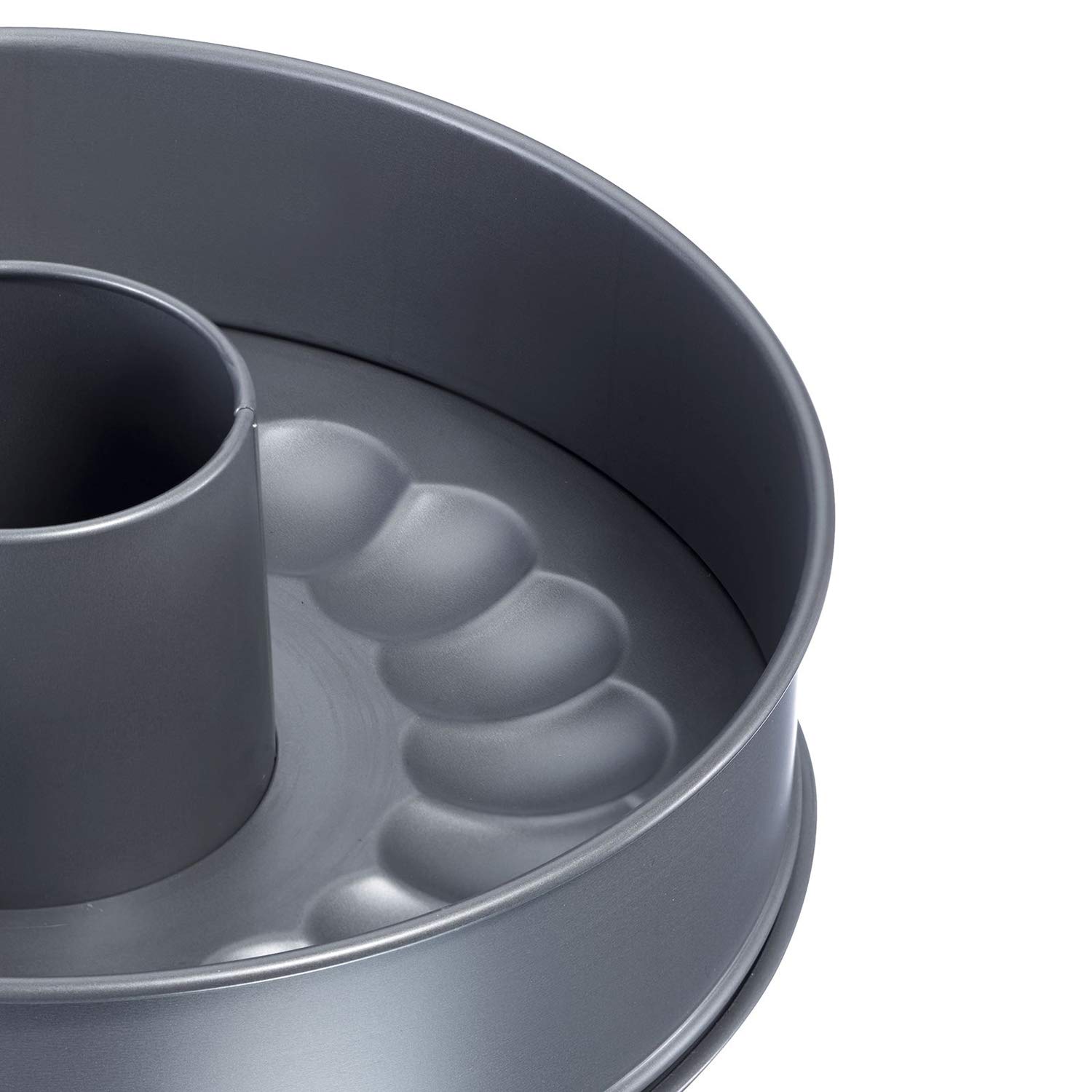 Westmark Springform mit zwei Böden, auslaufsicher, Ø 28 cm, mit Antihaftbeschichtung, kaltgewalzter Stahl, Back Profi, Anthrazit, 33692260