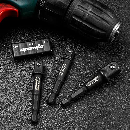 image for EPAuto Impact Socket Adapter Set, CR-V, 3 Pieces, 3-Inch Long