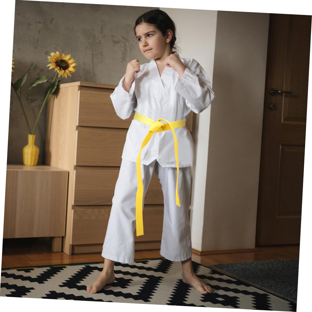 Karate Belt Comfortable Taekwondo Waistband for All Ages Durable Colored Martial Arts Belt Fashionable Design for Practice and Display