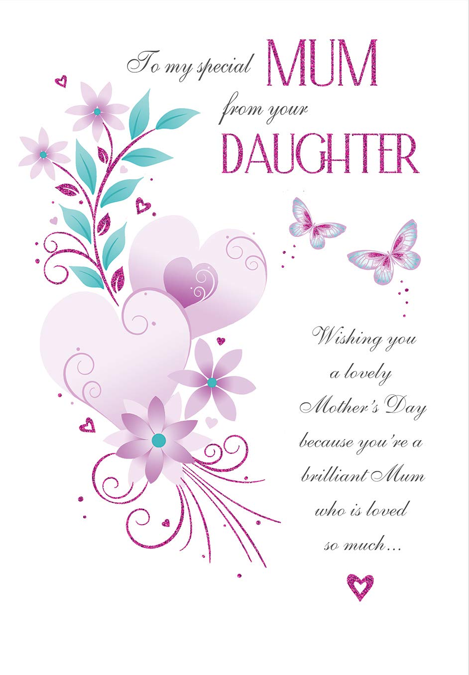 Regal Publishing Biglietto Festa Della Mamma 'Mum From Son & Daughter In Law' – 22,9x15,2 Cm Con Busta