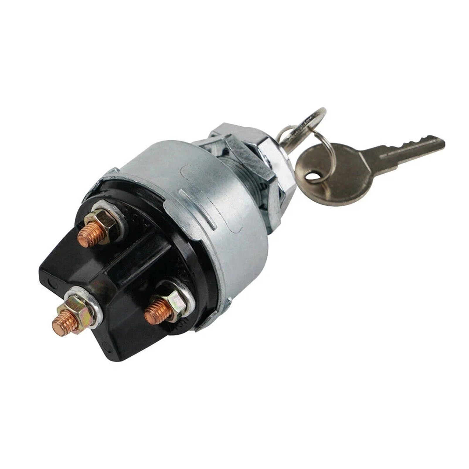 Interruptor de arranque universal 12 V para coche, barco, 4 posiciones, con 2 llaves encendido y apagado, para tractor, camión, herramienta interruptor de encendido del coche