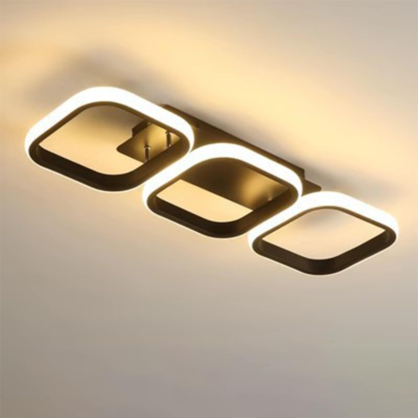 Luz Para Techo Panel LED Ultraplano Con Diseño Geométrico Y Montaje