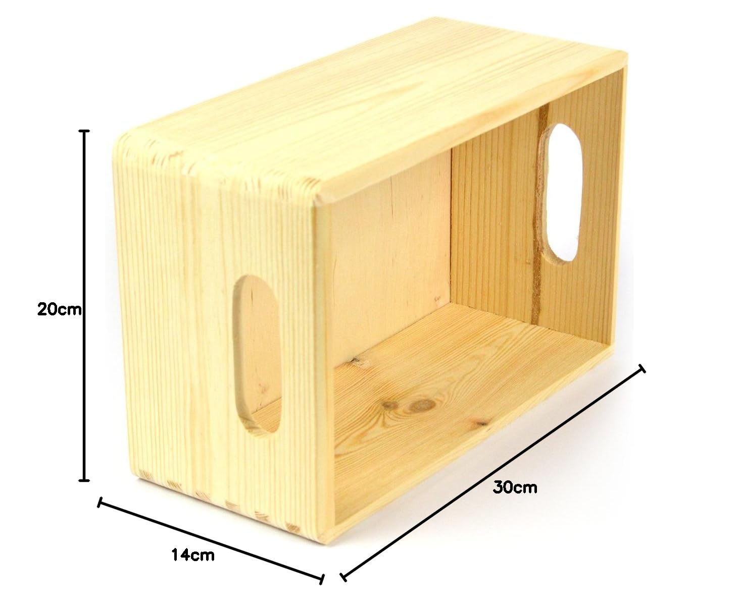Unbekannt Holz Kiste Allzweck Box 12-Stück Kiefer 30x20x14 cm KYNAST