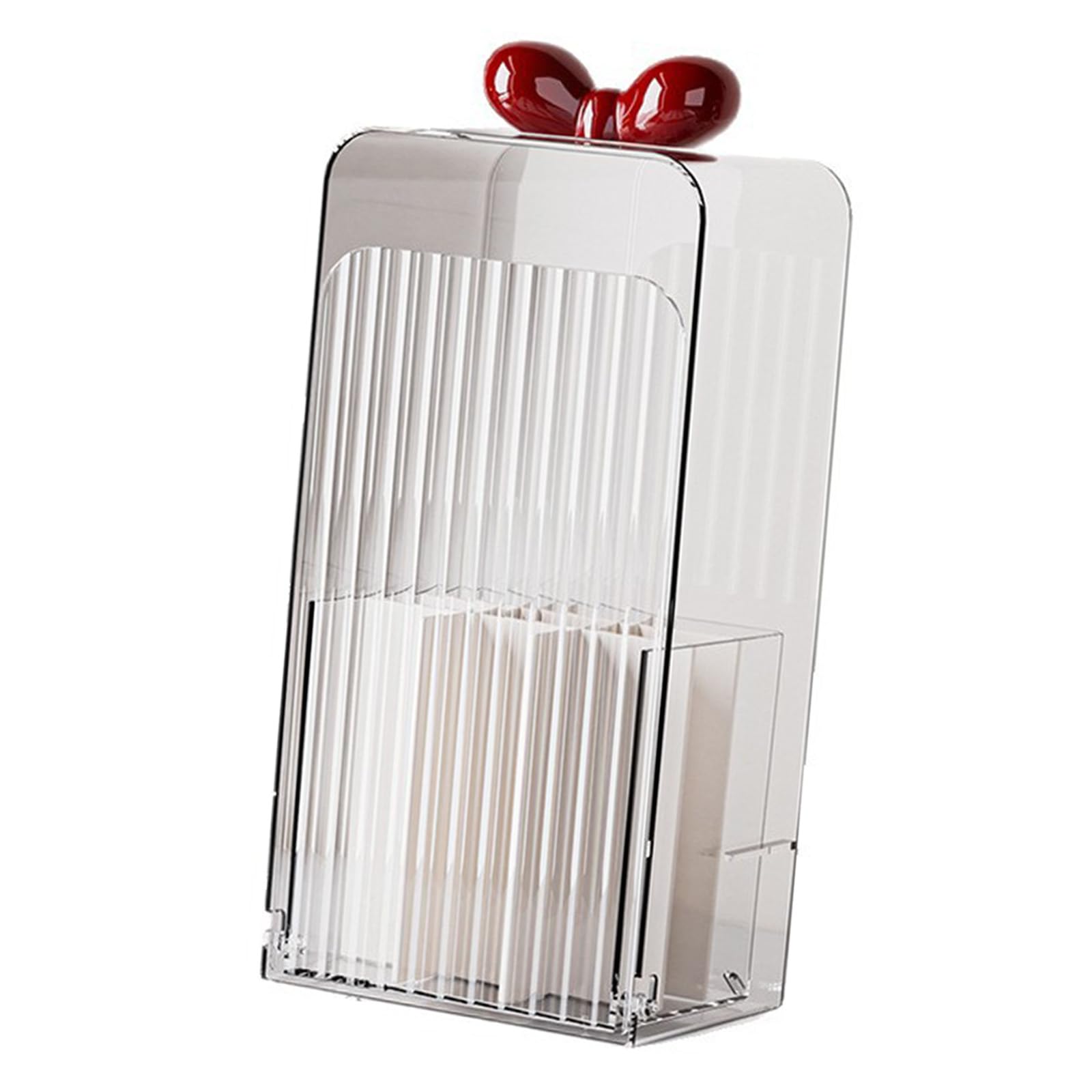 JSGHGDF PET Cosmetic Brush Holder with Rotating Cover and Multiple Sections for Easy Arrangement Foldable Brush Planner