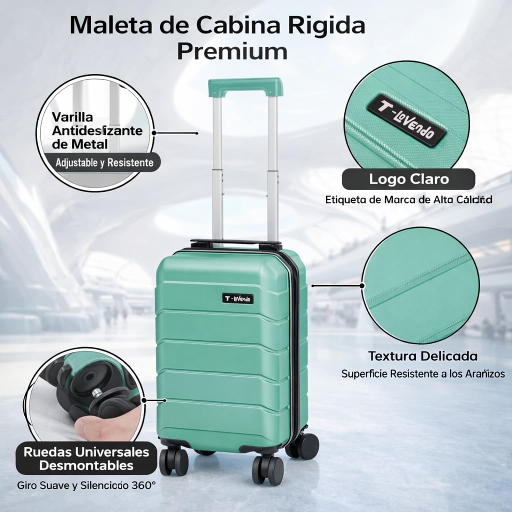 Maleta de Viaje Cabina 40x25x20cm 20L Upfly Underseat 16 XXS con Ruedas Desmontables