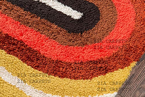Image of Modern Quality Carpet /Trending Design Hand Woven Fluffy Rug /Mats for Bedroom /Dinning Hall /Living Room 2-inch Thick [Size 10x13 feet]