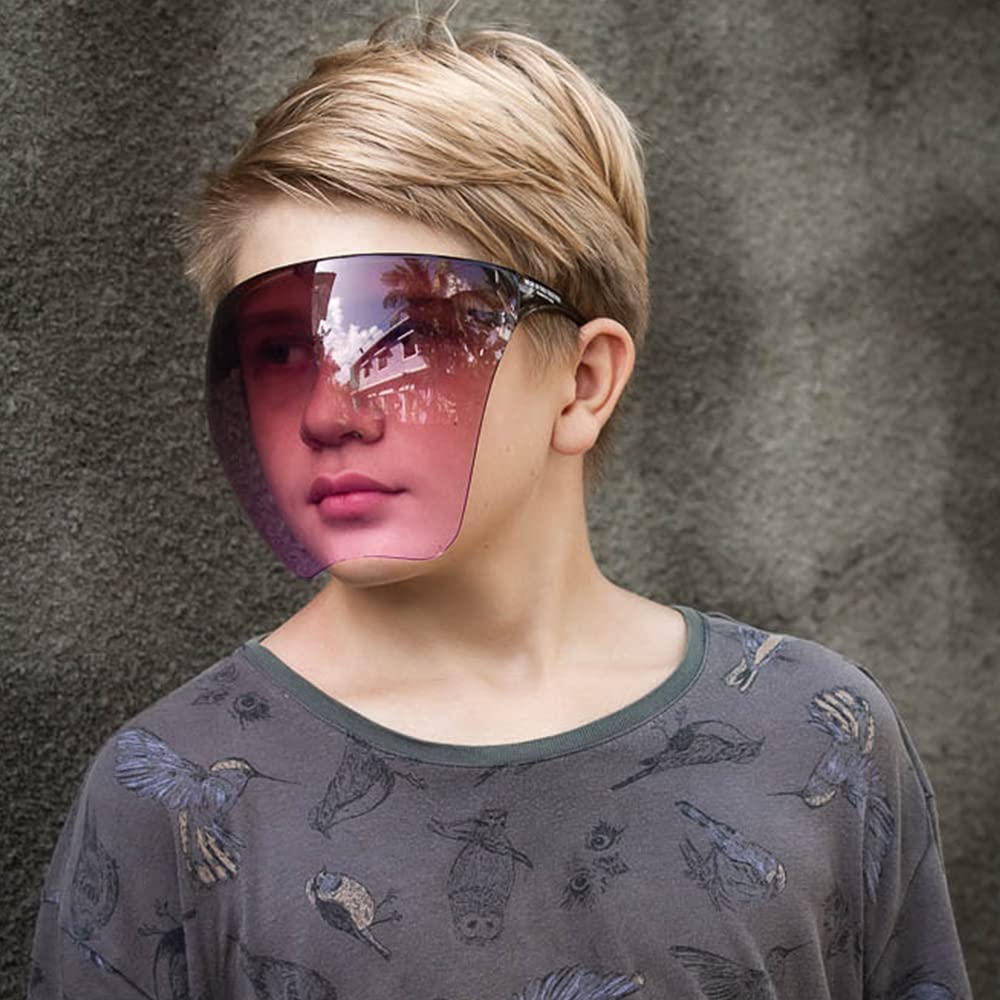 KENNETH COLE Goggle-Style Kids Face Shield with 180° Safety Coverage: Anti-Fog Glasses and Clear Face Visor Integrated in One Design - Unisex Fashion Protective Wear for Kids/Child 2