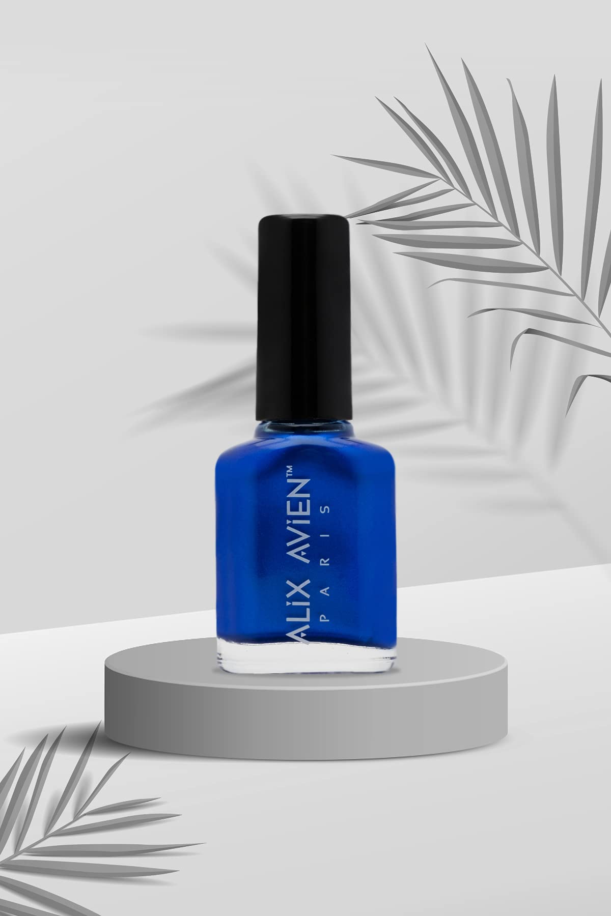 ALIX AVIEN Sedefli Saks Mavi Oje 34 - Yüksek Pigmentli Uzun Süreli Kalıcılık Hızlı Kuruma - Nail Lacquer 34