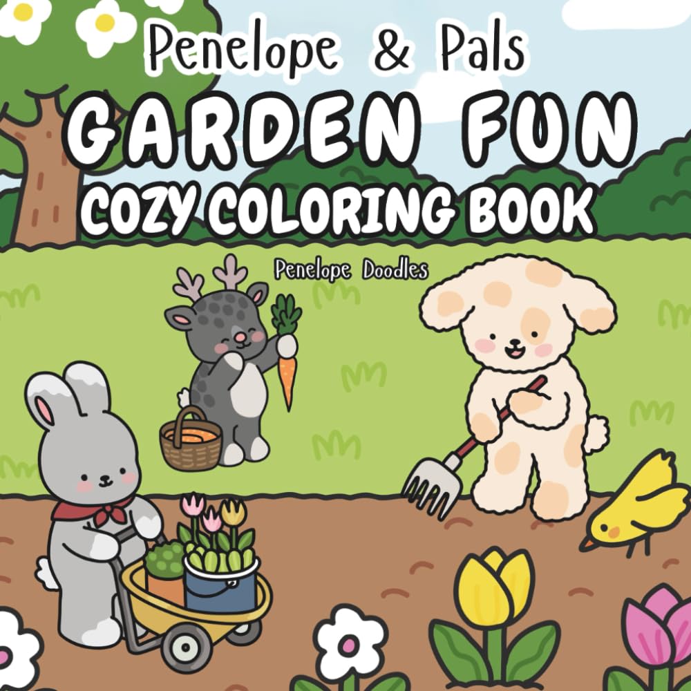 Penelope & Pals Garden Fun: Cozy Coloring Book (Penelope & Pals Cozy Coloring Books)