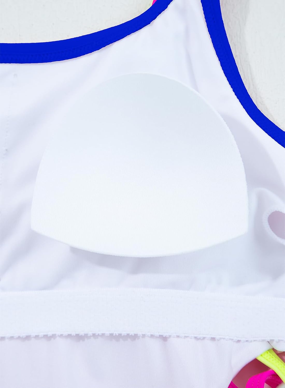 blibean Girls Swimsuit One Piece Bathing Suit Cutout Colorblock Swimwear with Chest Pad 6-15 Years - Image 6