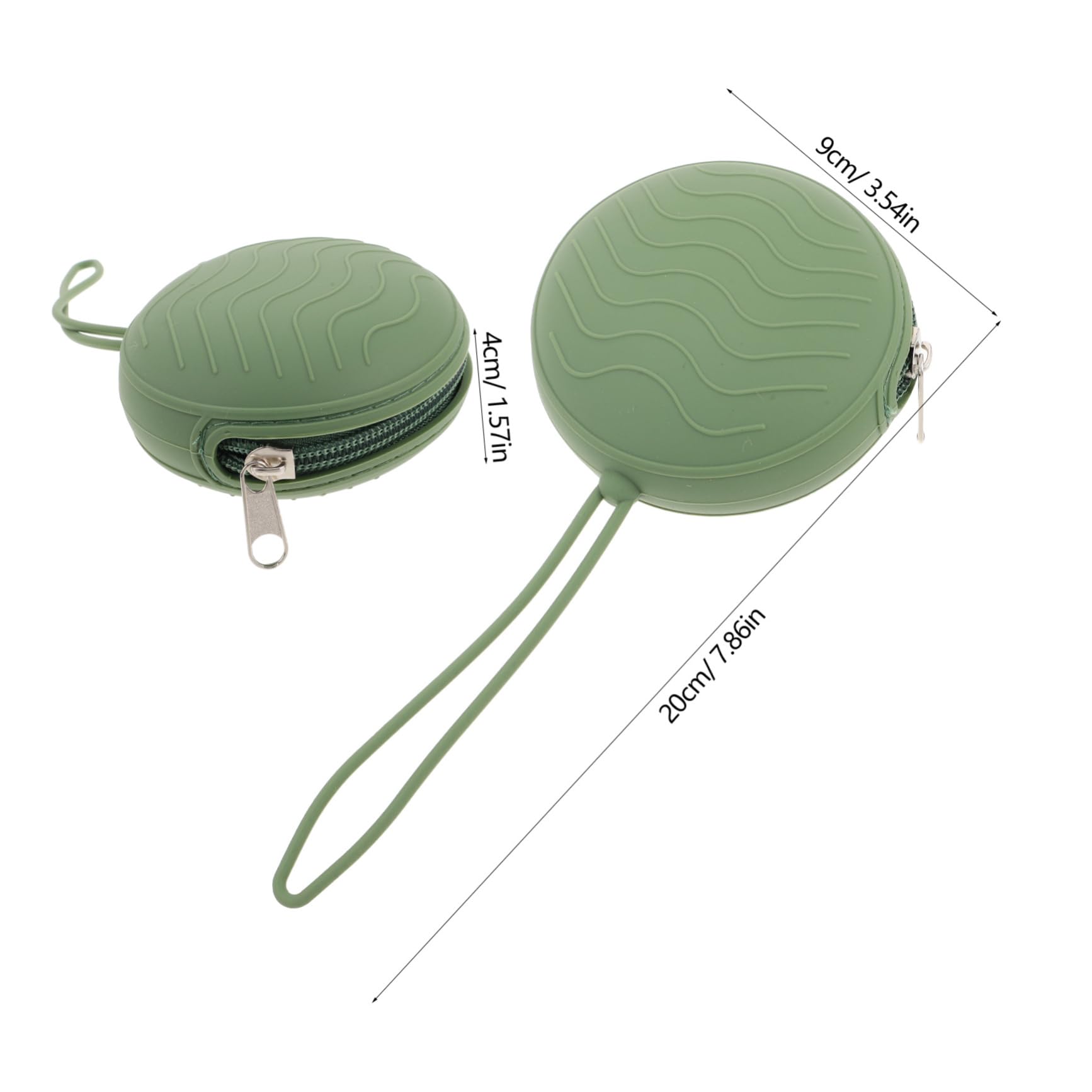 SUPVOX Cute Fun Pacifier Storage Silicone Zipper Bag Portable Coin Purse for Travel Daily Organization