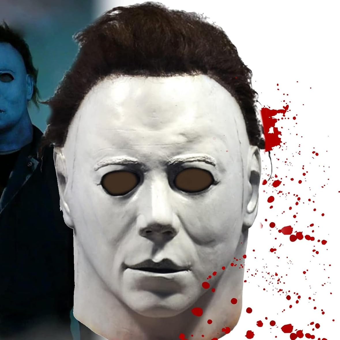 Michael Myers Mask, Horror Costume Mask for Adults, Halloween Party Prop, Unisex