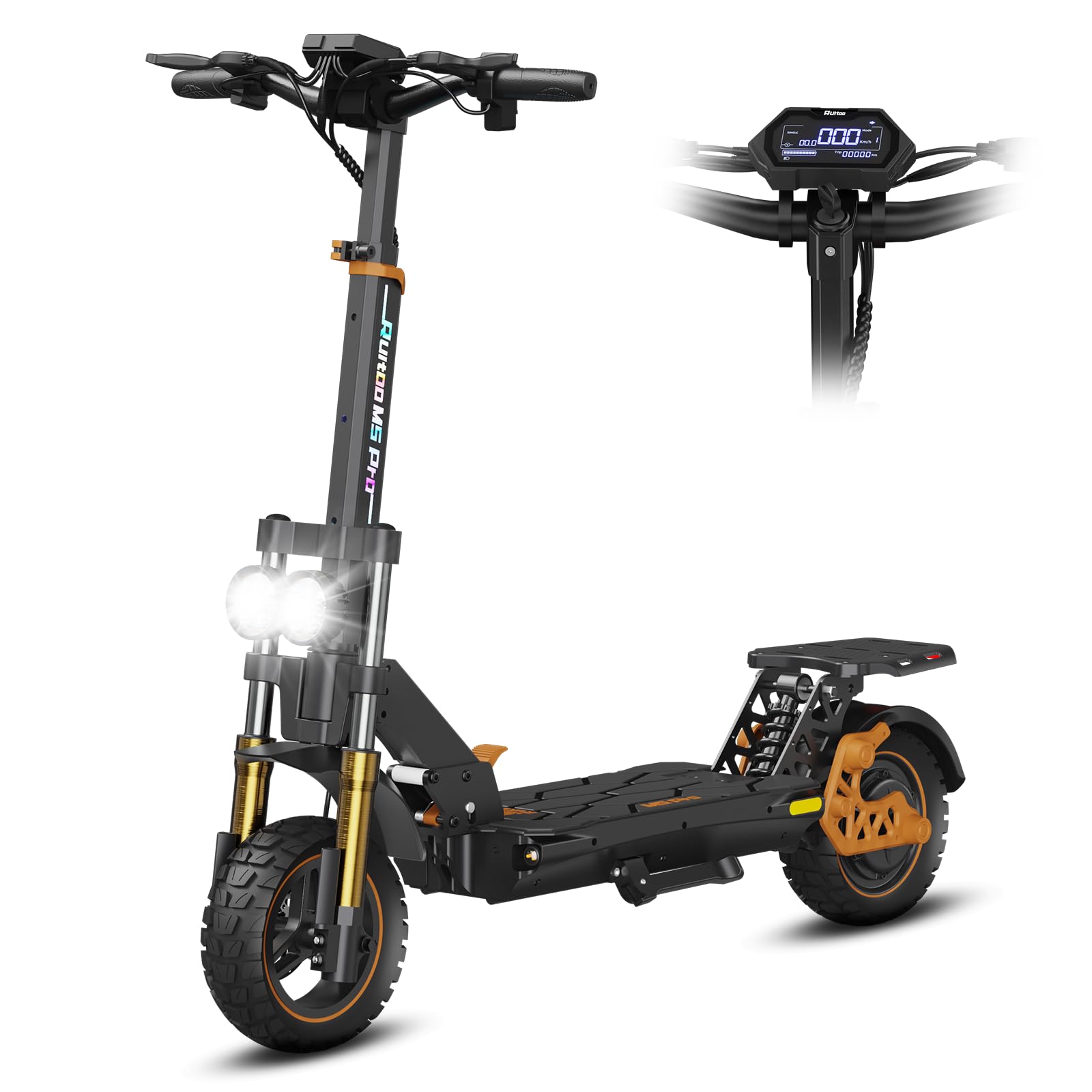 Electric Scooters, Foldable Scooter for Adults, 48V 20.8Ah Battery, 70-80KM Max Range, 3 Speed Modes, 11 Inch All Terrain Tires, Smart View, Easy Foldable