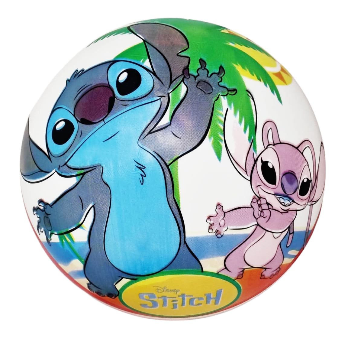 Disney Stitch Bioball Ball for Handball Sea Beach Garden 16 cm, Multi-coloured