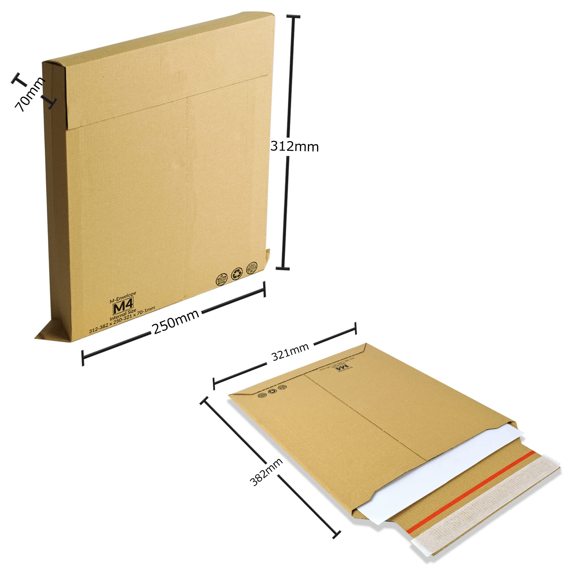 Adjustable Amazon Style Ecommerce Packaging Expandable Envelope Boxes Use As | INDIA - View #4